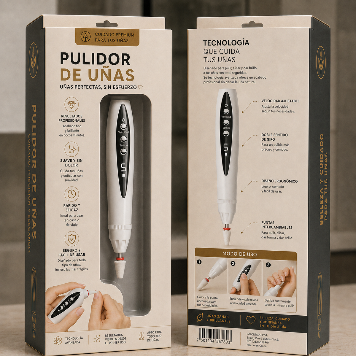 Lima Elétrica Pro™ – Unhas Perfeitas com Precisão e Brilho