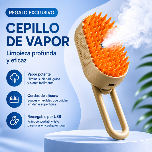 VaporClean - Cepillo de Vapor para Mascotas
